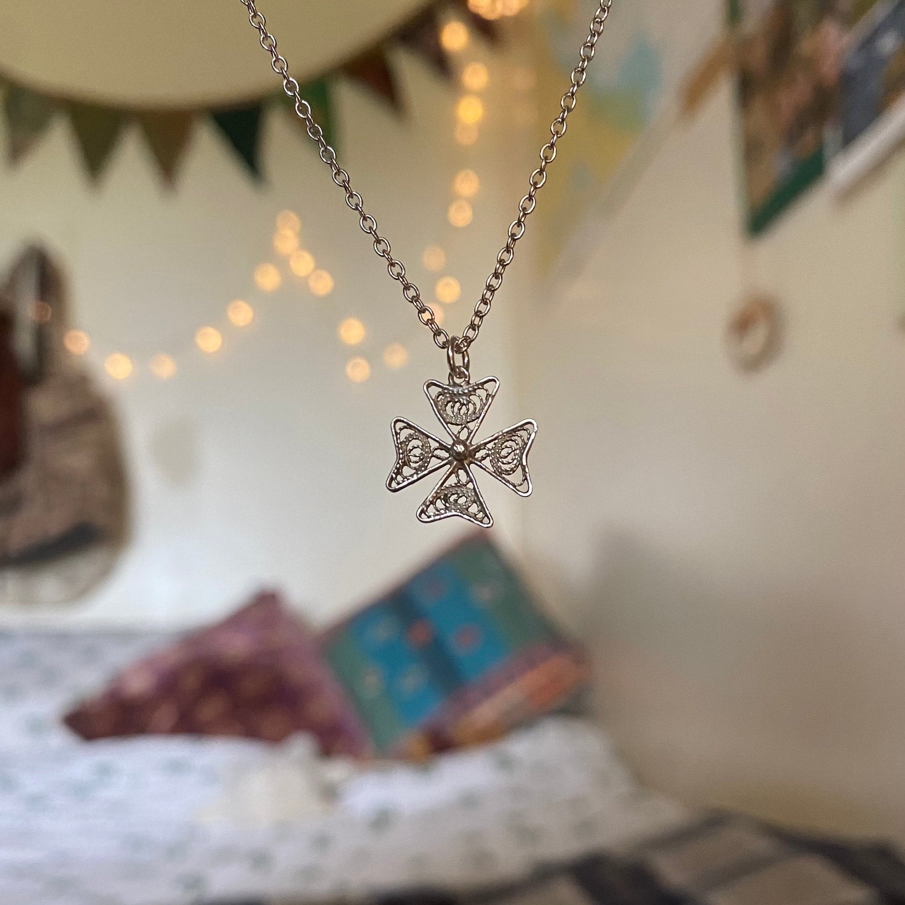 Reclaimed vintage jewellery top